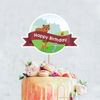 Woodland Birthday Cake Decorations | Woodland Party Cake Topper