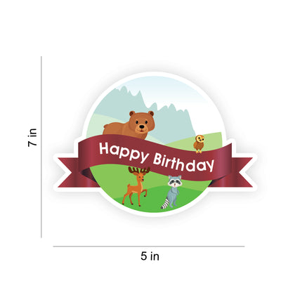 Woodland Birthday Theme Decorations | Woodland Theme Cake Topper