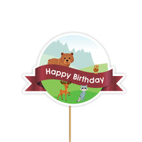 Woodland Birthday Cake Decorations | Woodland Party Cake Topper