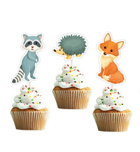 Boy Woodland Cupcake Toppers | Woodland Theme Cupcake Toppers