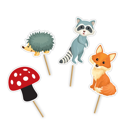 Boy Woodland Cupcake Toppers | Woodland Theme Cupcake Toppers