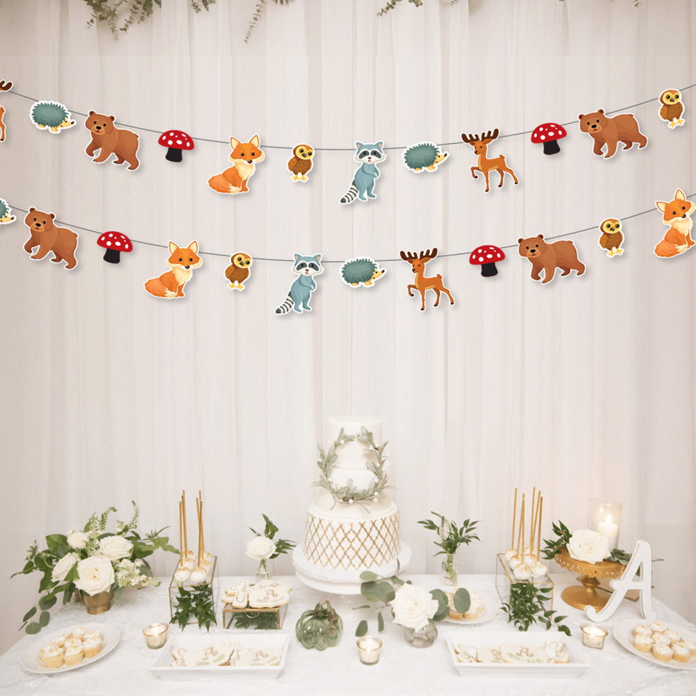 Woodland Themed Birthday Decorations | Birthday Theme Garlands