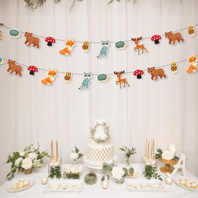 Woodland Themed Birthday Decorations | Birthday Theme Garlands