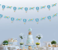 Adventure Awaits Travel Theme Birthday Party Garland Decorations | Travel Garland