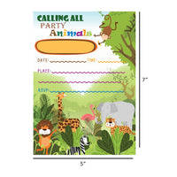 AnimalBirthday Invitations Ideas | Jungle Theme Birthday Invitation