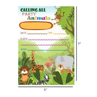 Animal Birthday Invitations Ideas | Jungle Theme Birthday Invitation for Boy