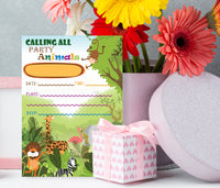 Animal Birthday Invitations Ideas | Jungle Theme Birthday Invitation for Boy