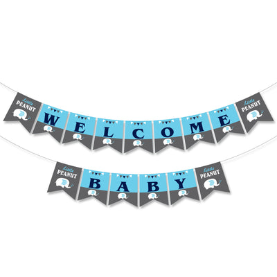 Baby Shower Elephant Theme Boy Decorations | Baby Shower Banner