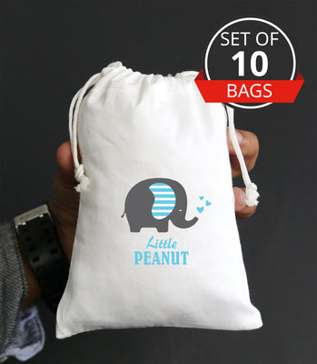 Elephant Baby Boy Shower Favor Boxes | Baby Shower Bag Gifts