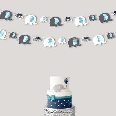 Elephant Garland for Boy Baby Shower