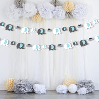 Elephant Garland for Boy Baby Shower