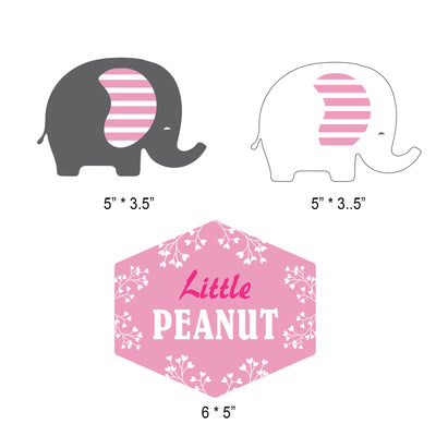 Elephant Themed Birthday Decorations | Elephant Theme Centerpiece for Girl