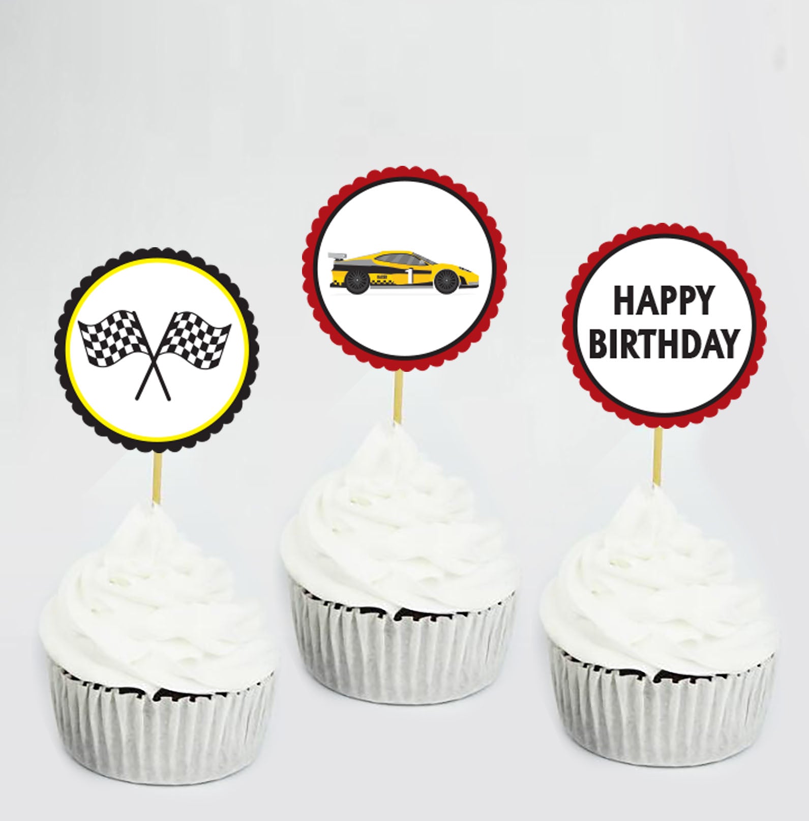 Edible Print - Race Car Birthday cake - Customisable – Perfectpartiesnz