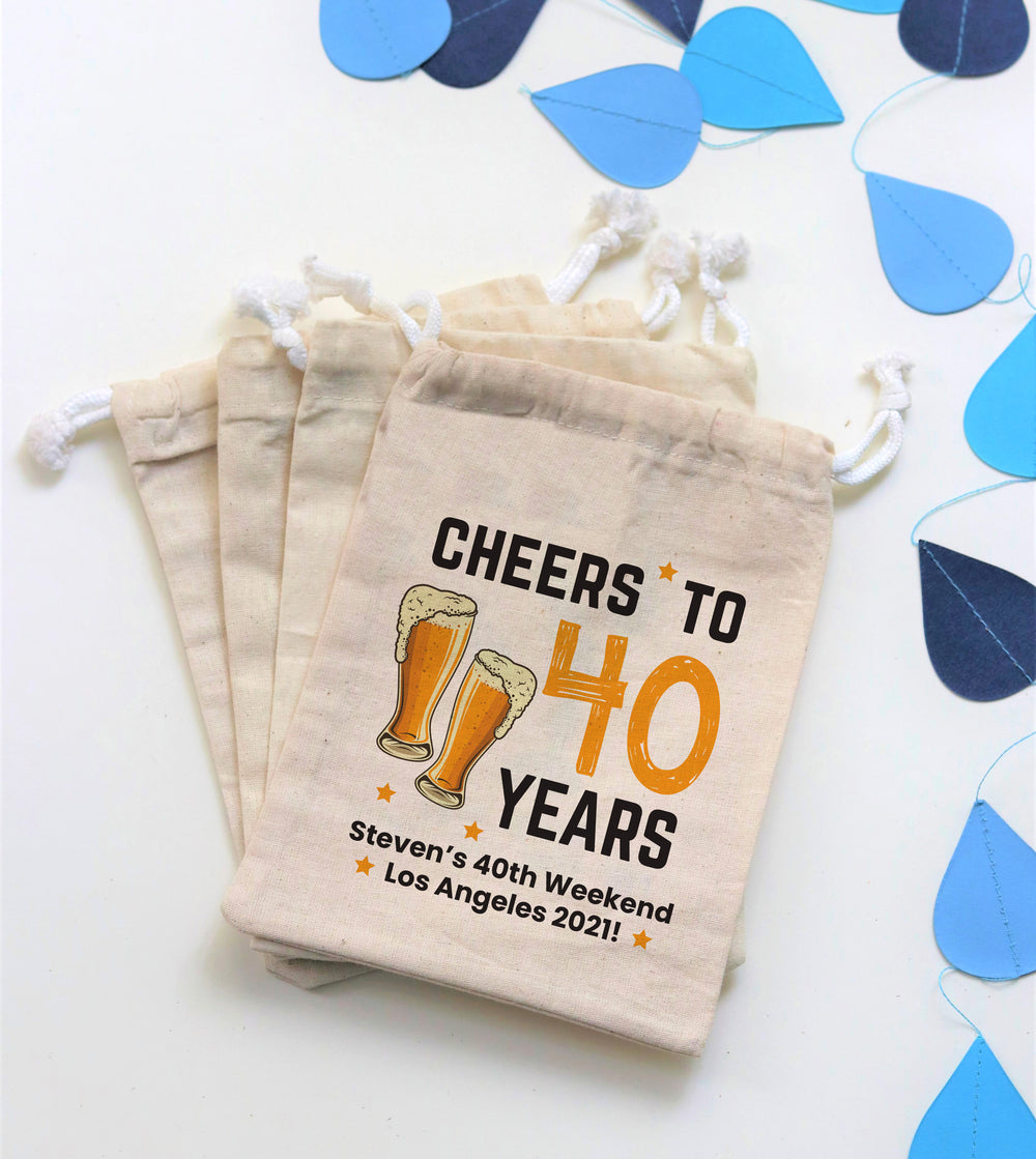 40th Birthday Party Favor Bag  | Happy Birthday Gift Ideas