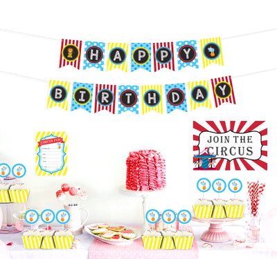 Carnival Birthday Party Decoration  |  Combo Pack