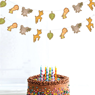 Jungle Party Decoration Ideas | Animal Birthday Theme Garland