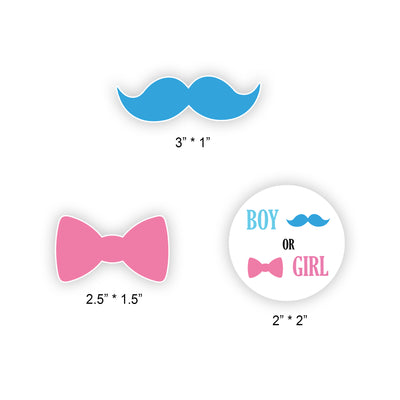 Gender Reveal Cupcake Toppers