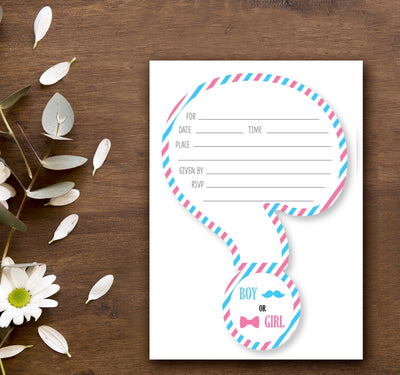 Gender Reveal Invitations Ideas