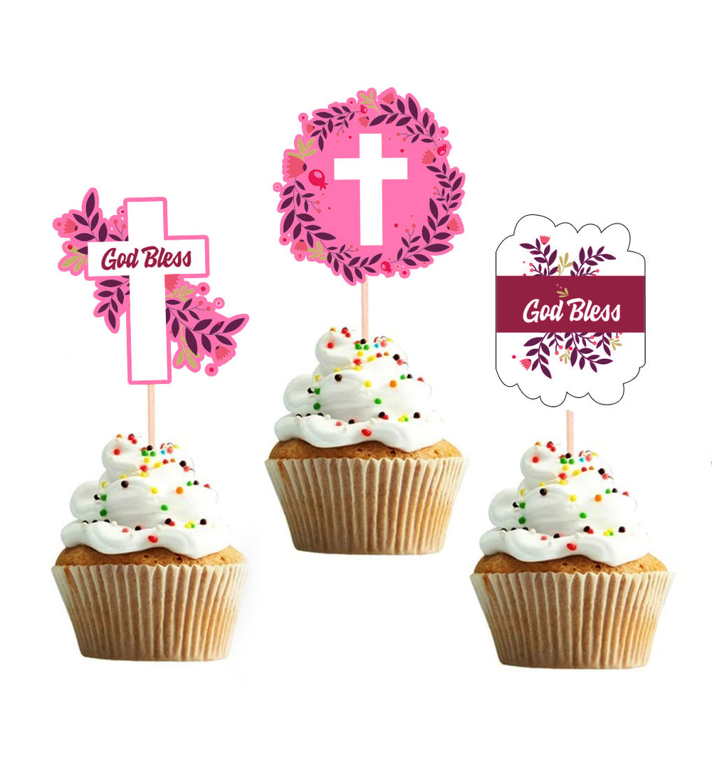 Baptism Cupcake Topper | Cupcake Toppers for Baptism