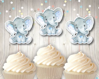 Elephant Birthday Cake Decorations | Birthday Cake Topper Boy