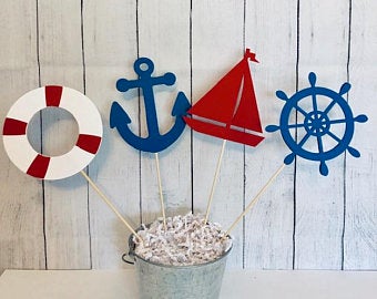 Baby Shower Decorations for Boy | Nautical Baby Shower Centerpieces
