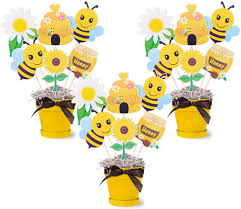 Busy Bee Party Table Decorations | Girl Birthday Centerpieces