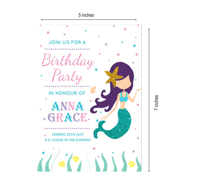 Mermaid Birthday Party Decoration |  Mermaid Party Invitations