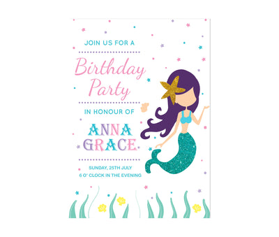 Mermaid Birthday Party Decoration |  Mermaid Party Invitations