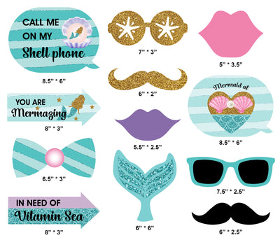 Mermaid Photo Booth | Little Mermaid Photo Booth Props