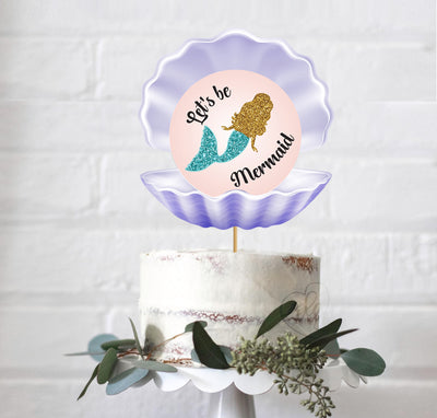 Mermaid Birthday Party Cake Toppers