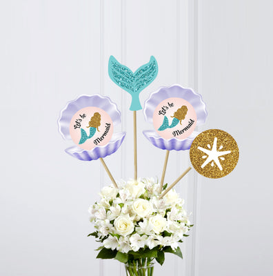 Mermaid Baby Shower Centerpieces