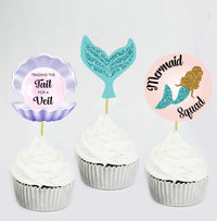 Mermaid Cupcake Topper | Little Mermaid Cupcake Topper