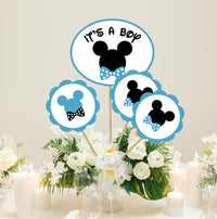 Mickey Mouse Theme Party Ideas | Mickey Mouse Baby Shower Centerpiece Ideas