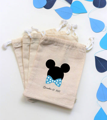 Mickey Mouse Baby Shower Bag Ideas | Baby Shower Favor Bags for Boy