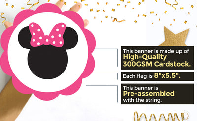 Minnie Mouse Baby Shower Decorations | Girl Baby Shower Banner