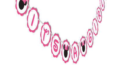 Minnie Mouse Baby Shower Decorations | Girl Baby Shower Banner