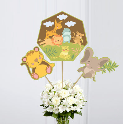 Safari Baby Shower Centerpieces Ideas | Safari Baby Shower Centerpieces