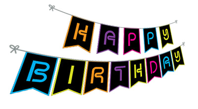 Glow Party Birthday Kit | Glow Party Birthday Banners