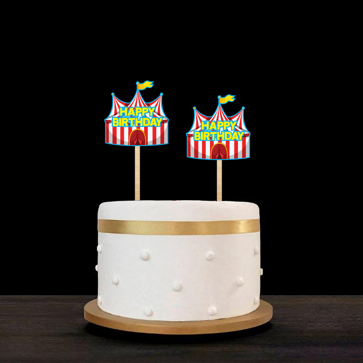 Tinksky 20 Pcs Circus Theme Cake Adornments Bouquet Inserts Reusable Cake  Toppers - Walmart.com