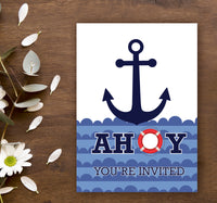 Nautical Boy Birthday Gift Ideas | Nautical Birthday Invitations