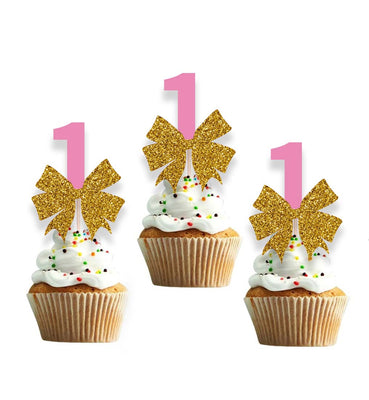 First Birthday Theme  Cupcake Decorations For Girl | 1st Birthday Cupcake Toppers