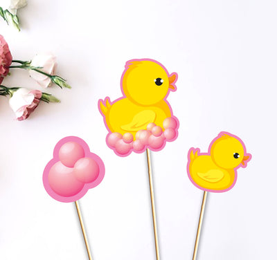 Baby Shower Party Supplies | Pink duck theme Baby Shower Table Decorations