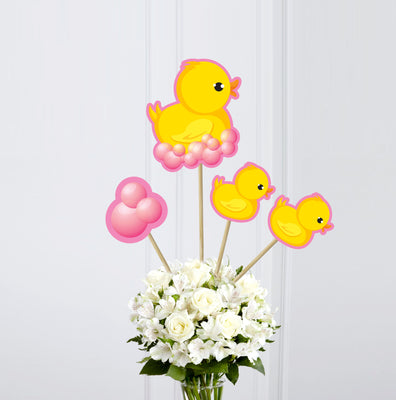 Baby Shower Party Supplies | Pink duck theme Baby Shower Table Decorations