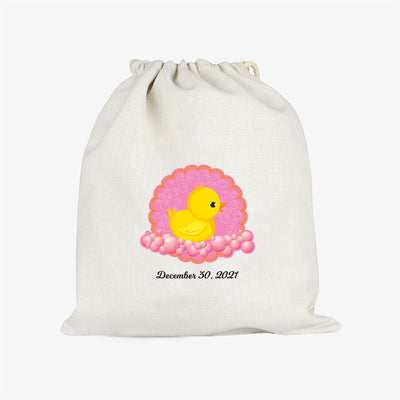 Baby shower Party Favor Bags | Pink Duck Party Goodie Bags