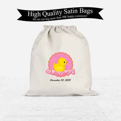 Baby shower Party Favor Bags | Pink Duck Party Goodie Bags