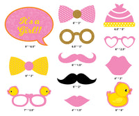 Pink Duck Theme Girl Baby Shower Photo Props