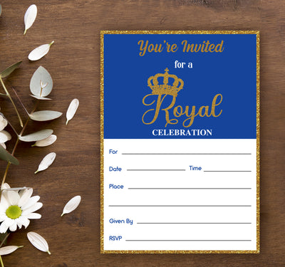 Prince Party Invitations | Baby Shower Invitation Cards