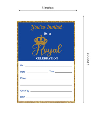 Prince Party Invitations | Baby Shower Invitation Cards