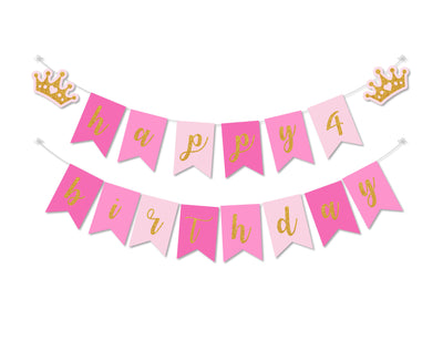 little princess birthday banners 