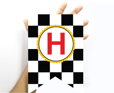 Race Car Birthday Theme | Car Happy Birthday Banner